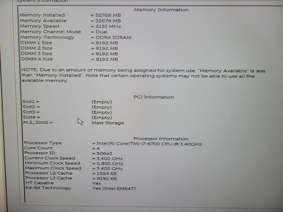 Dell Precision Tower 3620 - i7-6700 32GB DDR4 256GB NVMe !