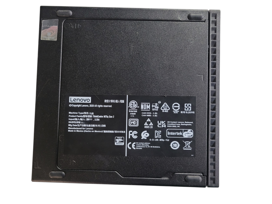 ThinkCentre M75q Gen 2 Ryzen 5 Pro 5650GE @3.40 GHz 16GB DDR4 256GB NVme Q