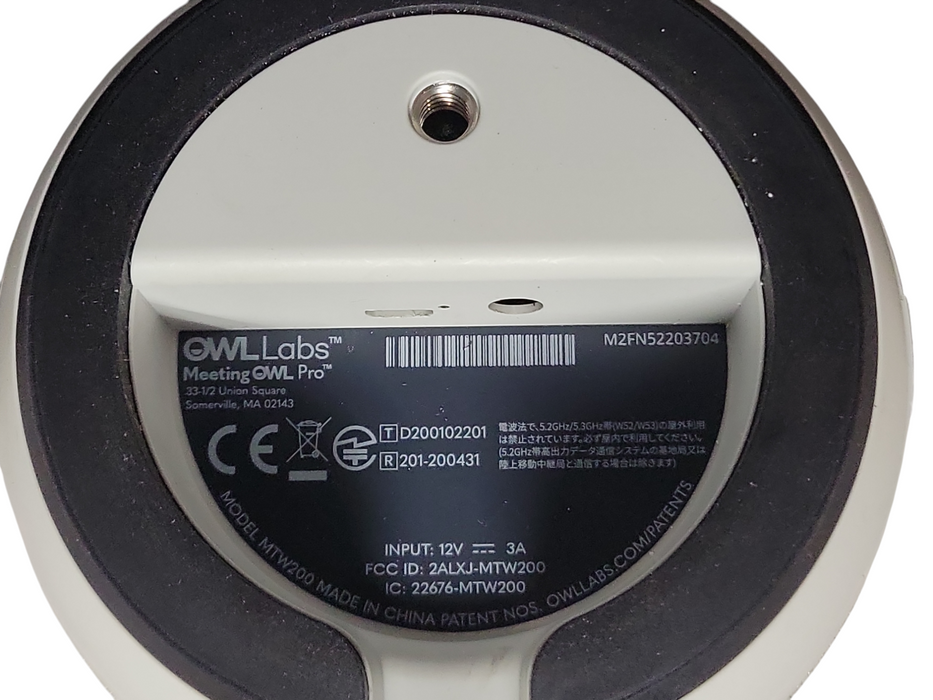 Owl Labs Meeting Owl Pro 1080p Smart Conferencing Camera MTW200 -