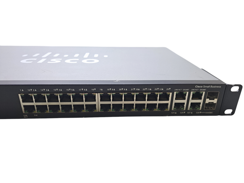 Cisco SG300-28P | 28-Port Gigabit PoE Managed Network Switch | 2x SFP