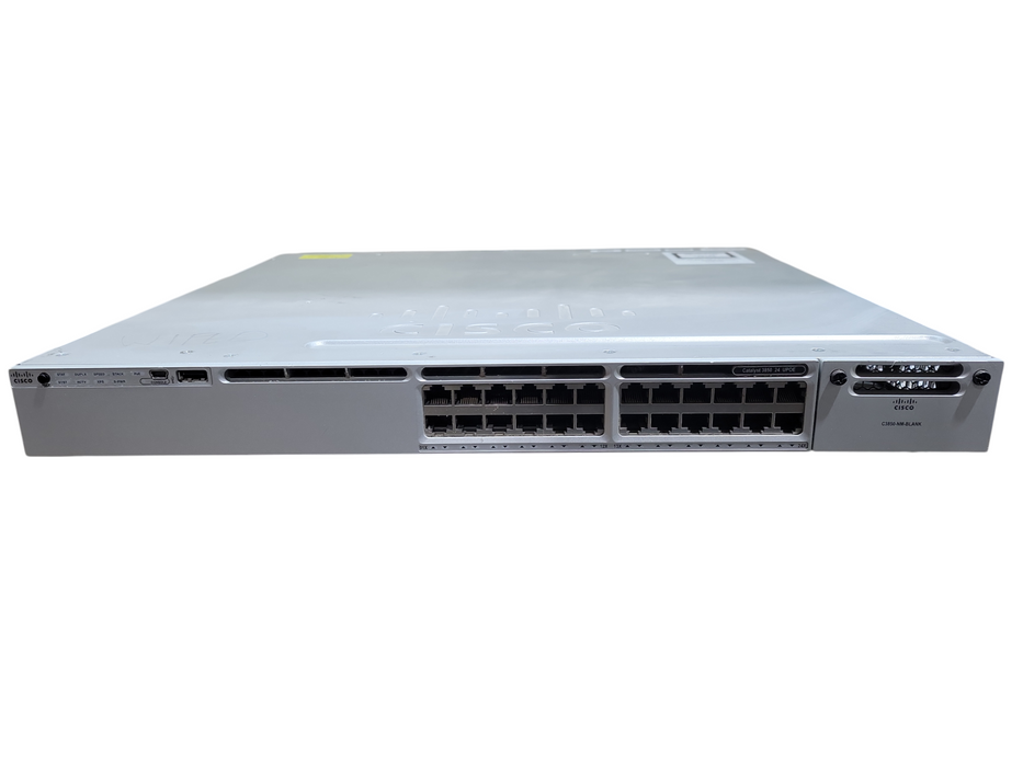 WS-C3850-24U-S V02 | Gigabit Ethernet UPoE Switch - 2x PSU !