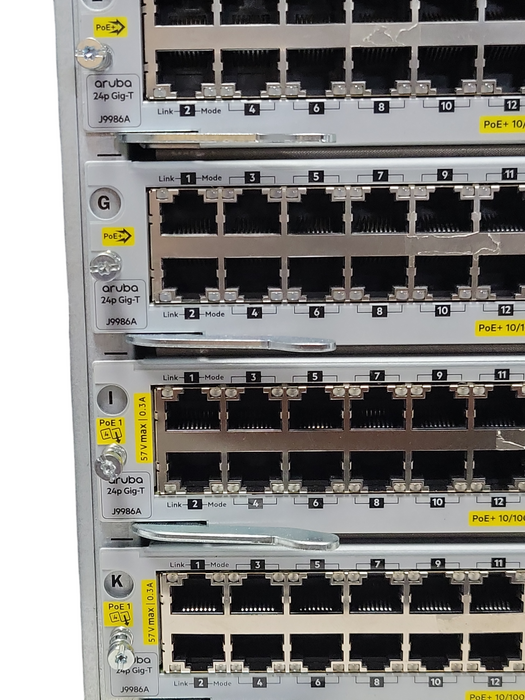HPE Aruba 5412R zl2 J9851A 1000BASE-T PoE+ w/ 11x J9986A, 1x J9990A, 4x PSU _