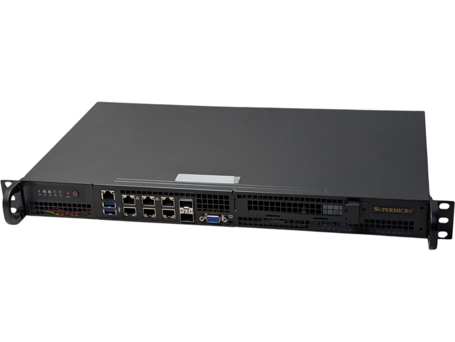 Supermicro CSE-505 SUPER X10SDV-TP8F Xeon D-1518 16GB RAM IPMI Server Q-