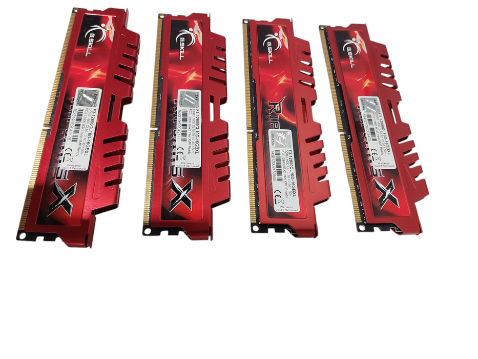 RAM G.Skill Armoured RipJawsX DDR3 16GB (2x8GB) kit of 2 - 2 Sets(4 Sticks) =