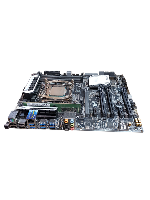 Asus X99-A Motherboard Intel i7-5820K CPU 8GB DDR4 Server RAM No I/O