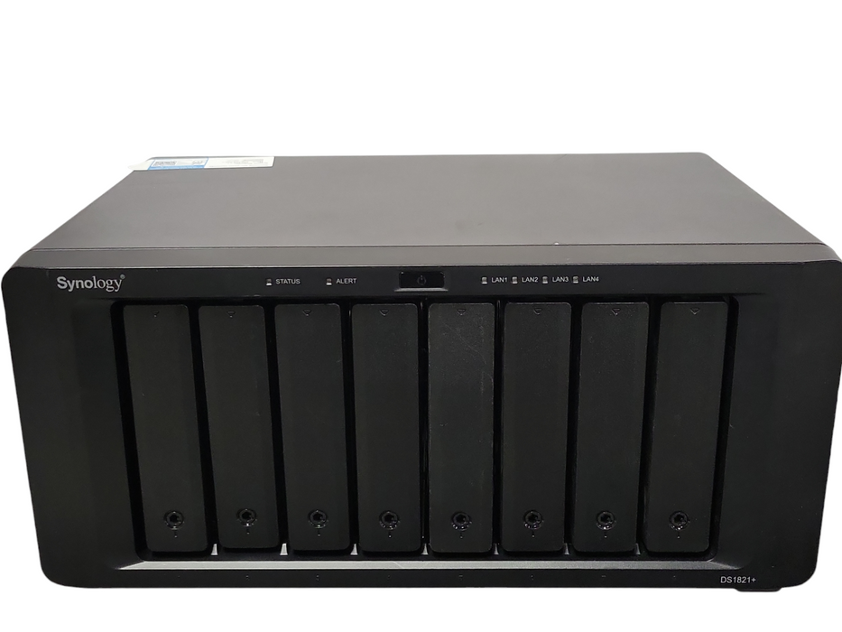 Synology Network attached storage DS1821+ with 8x 3TB HDDs _