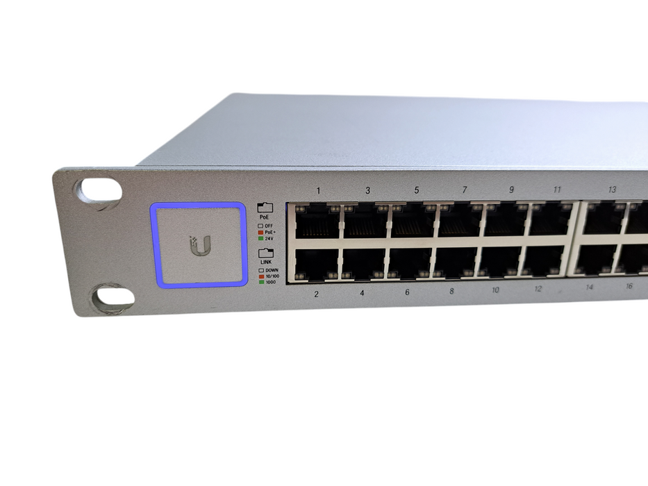 Ubiquiti UniFi US-48-500W | 48-Port Gigabit PoE+ Switch w/ 2x 10G SFP+ )