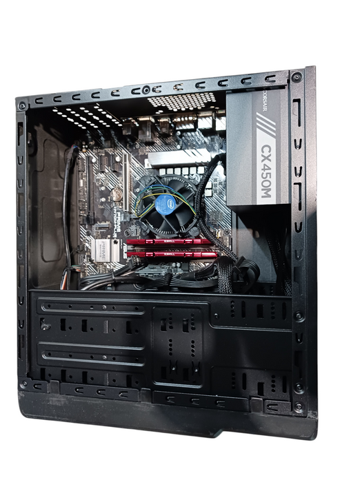 Silverstone Tower Asus Prime H470M-Plus Intel i5-10400 CPU 8GB RAM No HDD