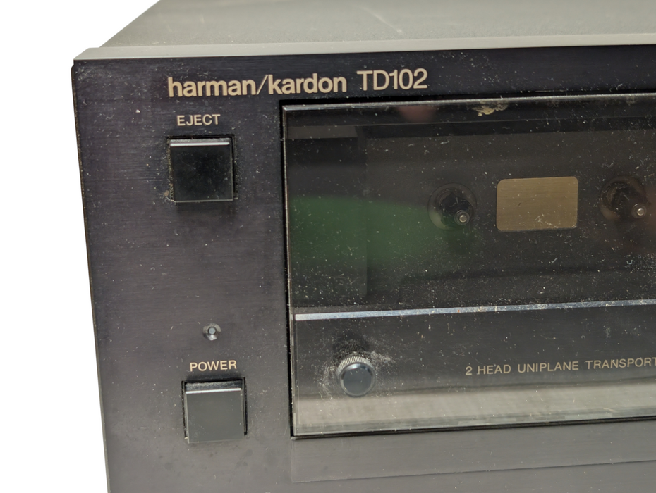 Vintage Harman Kardon TD102 Cassette Deck Tape Player Japan READ  -