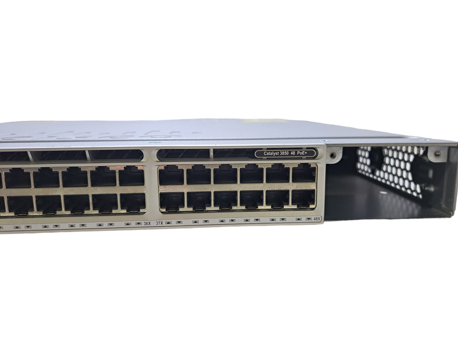 Cisco WS-C3850-48F-S | 48-Port Gigabit PoE+ Switch | 1x 1100W PSU *READ*