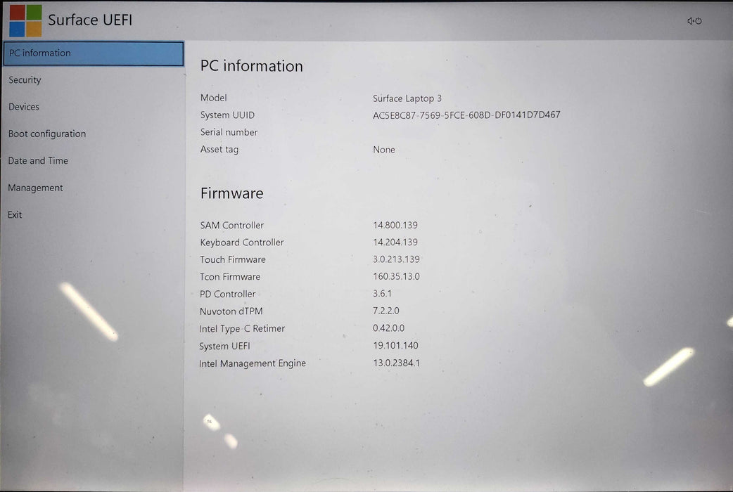 Microsoft Surface Laptop 3, i5-1035G7 1.20GHz, 8GB DDR4, 256GB NVMe, AC  Lap200