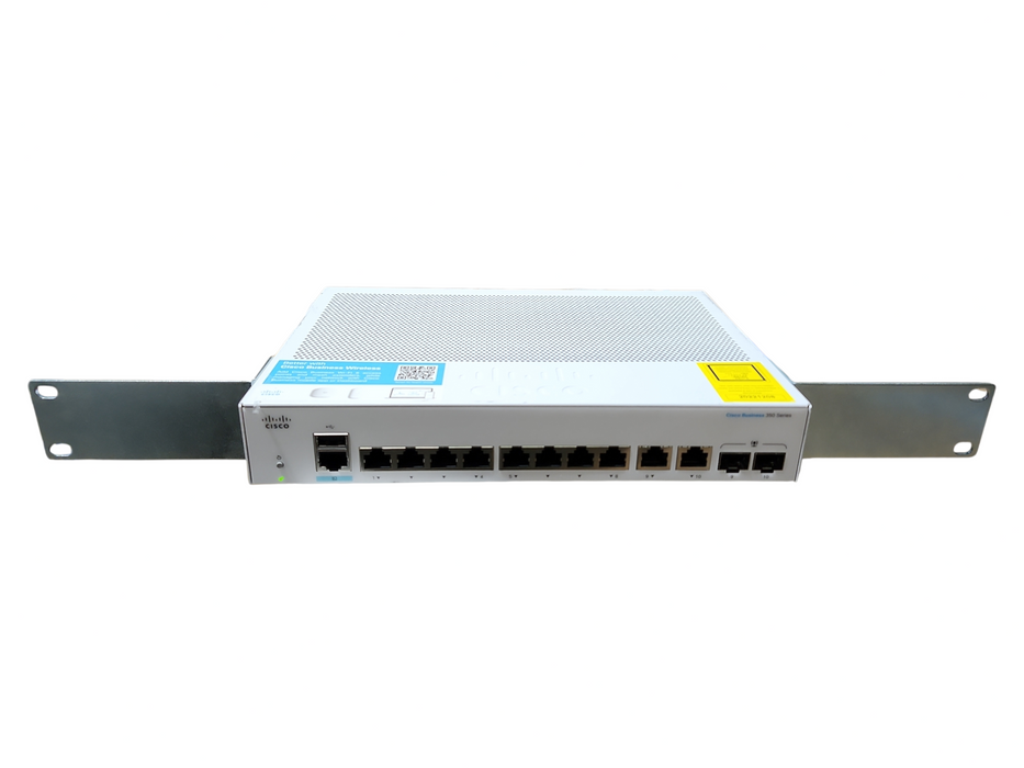 Cisco 350 CBS350-8T-E-2G 8-Port SFP Managed Ethernet Switch, No AC Adapter