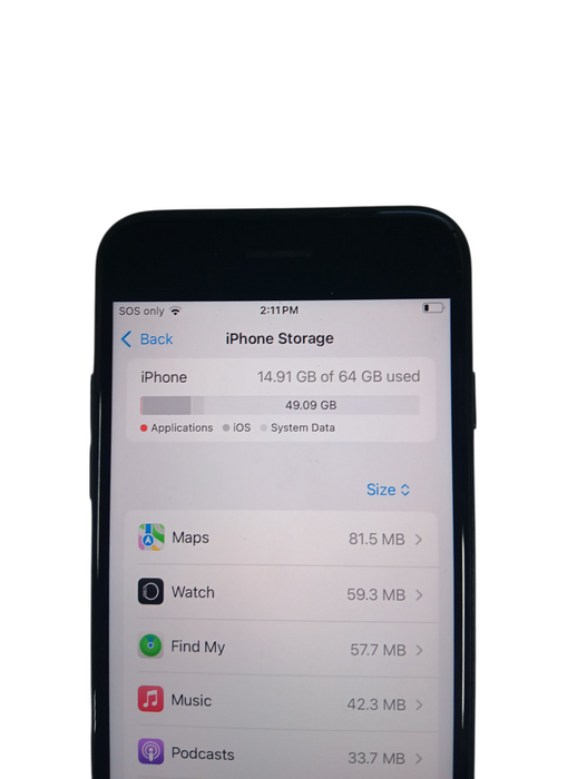 Apple iPhone SE 3 - 64GB - Black [A2595] Q