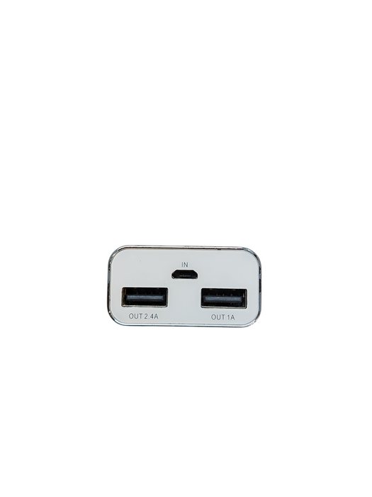 PNY Power Bank 5200mAh Output1- 1.5V 2.4A , Output2 - 2.5V 1A