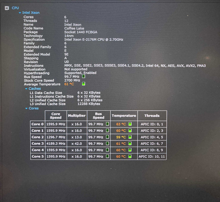 HP ZBook 15 G5 XEON E-2176M@2.70GHz QUADRO P1000 4GB GPU 32GB RAM 256GB SSD Q Lap200