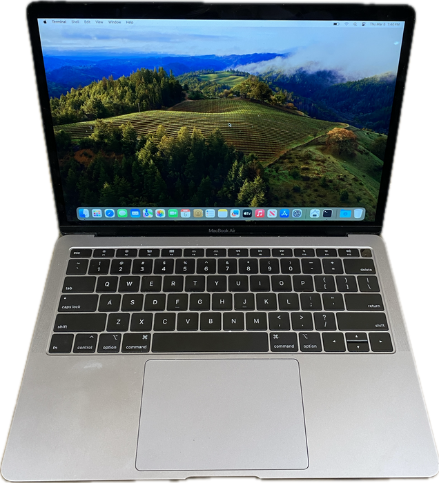Apple MacBook Air 13" 2018 i5-8210Y 8GB 128SSD No Power Adapter READ