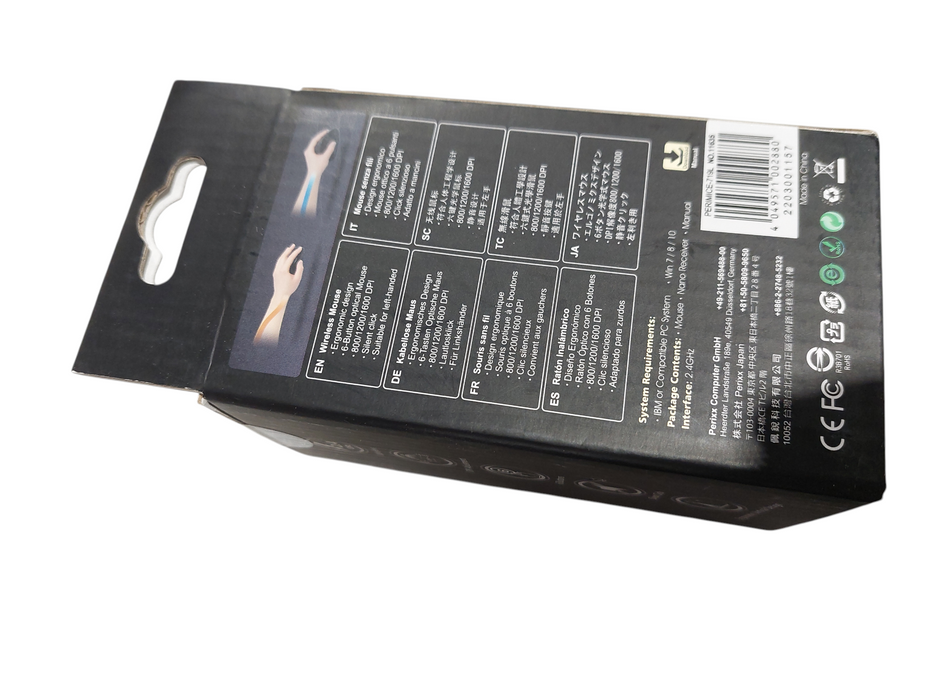 Perixx Perimice-719L Wireless Ergonmic Left Handed Vertical Mouse  =