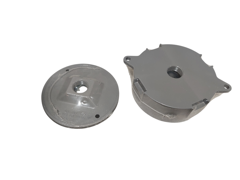 Bell Outdoor  16 - Round Cluster Cover & Round Splice Boxes Alluminum Waterproof Junction Box 5 1/2"  =