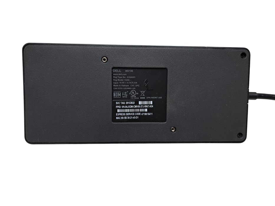 Dell WD19S USB-C Docking Station K20A001 | Fully Tested Q