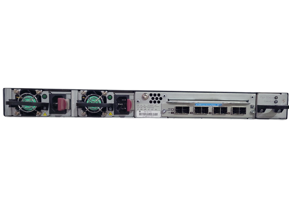 HP J9574A 3800-48G-PoE+-4SFP+ w/ 4Port Stacking Module Switch !