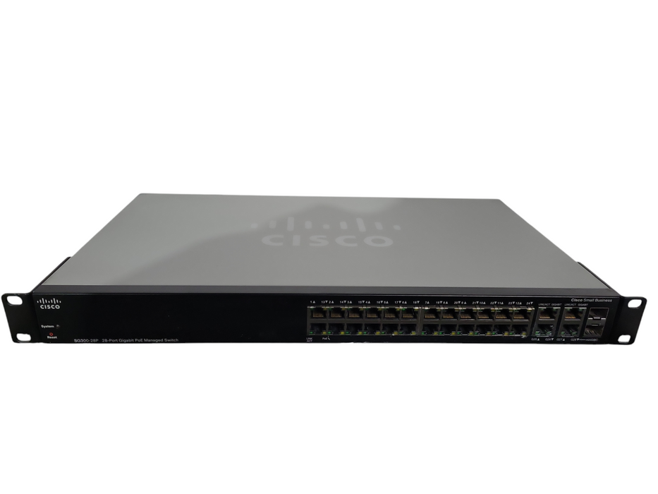 Cisco SG300-28P | 28-Port Gigabit PoE Managed Network Switch | 2x SFP !