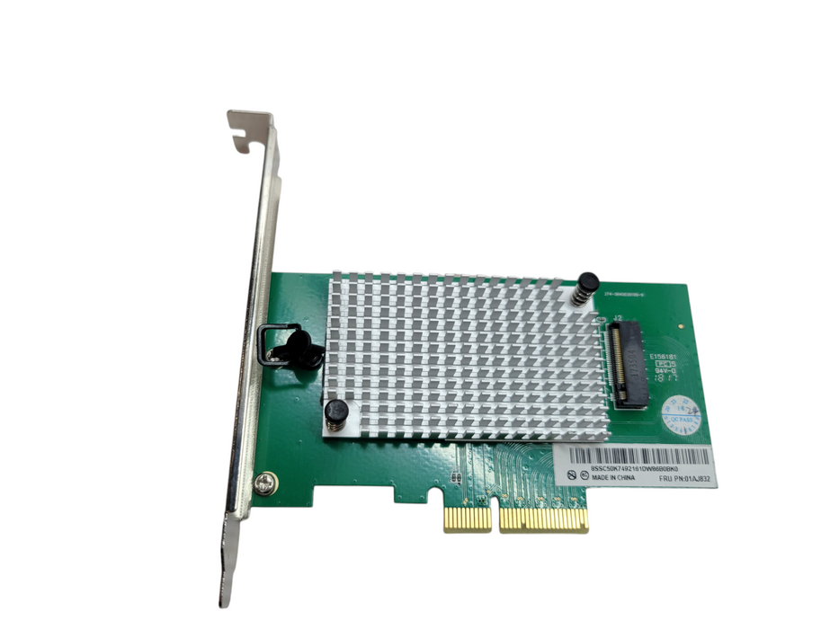 Lenovo Riser Card PCI-4 to M.2 NVMe SSD 01AJ832 with Heat Sink Q%