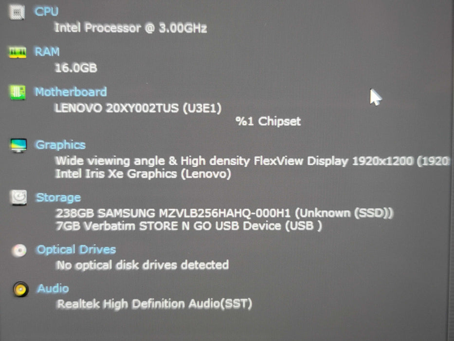 Lenovo ThinkPad X1 Yoga Gen 6 i7-1185G7 16GB RAM 256GB SSD READ !!  β Lap200