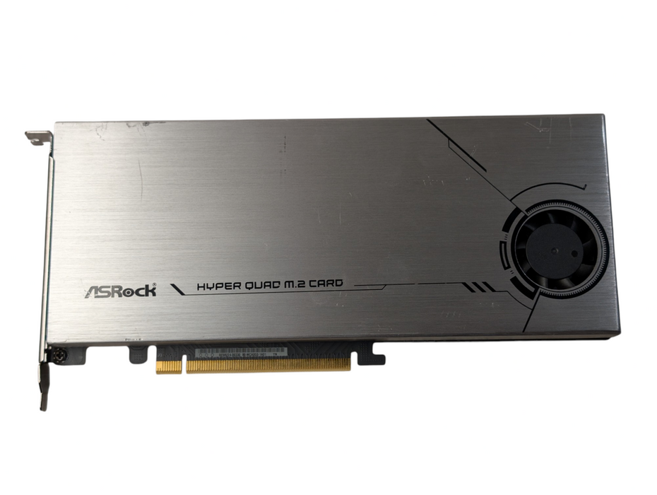 ASrock Hyper Quad M.2 Card 4x NVMe M.2 to 16x PCIe 1 Slot Adaptor  Q-