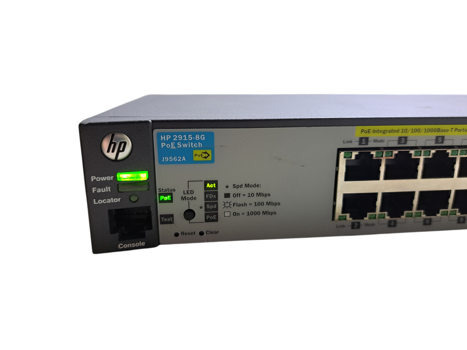 HP ProCurve 2915-8G PoE J9562A | 8-Port Gigabit PoE Managed Switch