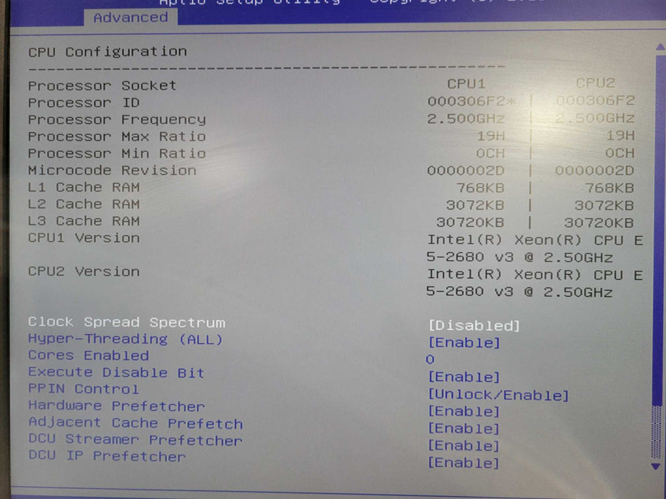 Supermicro 10DRT-H 4x Node Server | 8x Xeon E5-2680 v3 @2.50GHz, 128GB DDR4 !