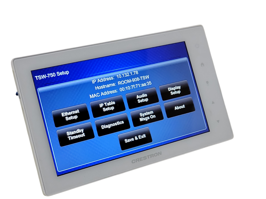 CRESTRON TSW-750-W-S 7" Touch Screen Control Panel Q_