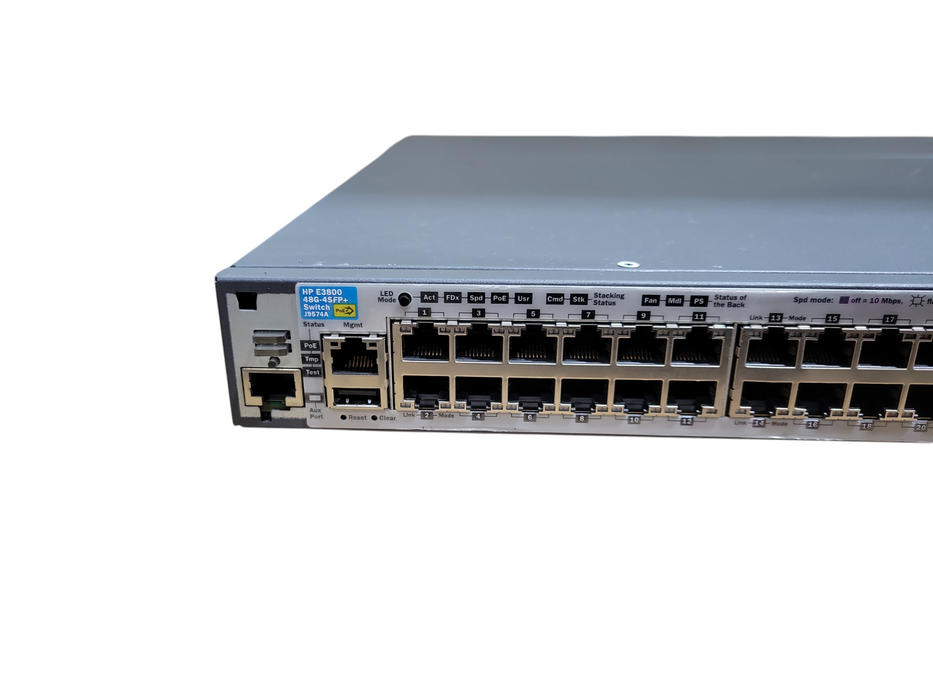 HP E3800 48G-4SFP+ J9574A | 48-Port Gigabit PoE+ Switch w/ J9577A Module ) !