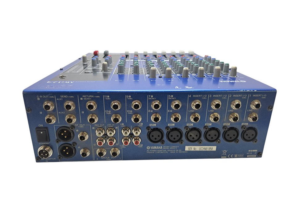 YAMAHA MG12/4 Analog Mixer 12 Channel Mixing Console No Cord *Untested )