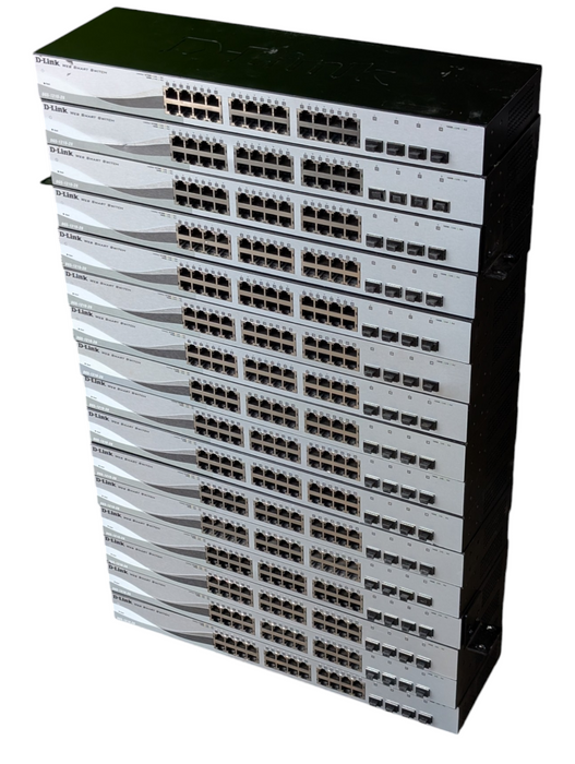 Lot of 16x D-Link DGS-1210-28 28 Port Gigabit | 4 Port SFP | Web Managed -