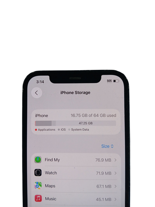 Apple iPhone 12 64GB - Black (A2402) - READ