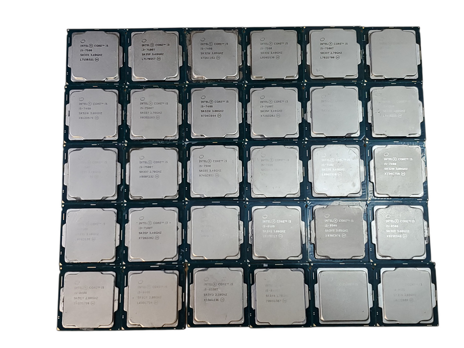 Lot of 90x, 6th to 9th Gen i-series Desktop CPUs (CPU69-43)