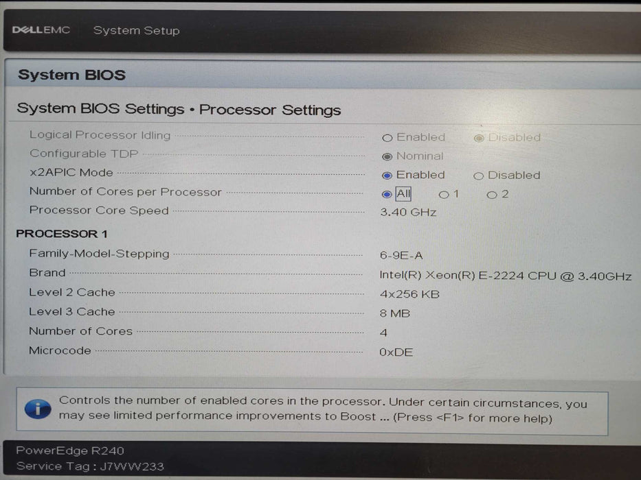 DELL PowerEdge R240 Intel Xeon E-2224 @ 3.40GHz 16GB RAM S140 RAID 3.5" !
