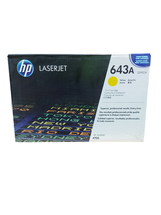 HP 643A Yellow Q5952A Print Cartridge for HP Lazerjet 4700 Q