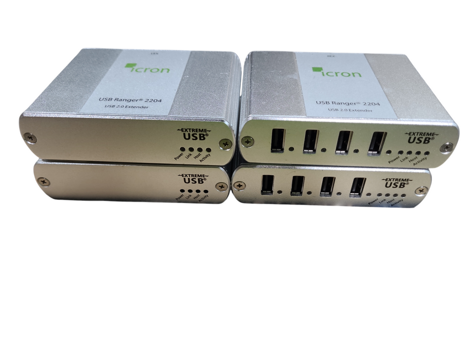 Lot 2x Icron USB Ranger 2204 CAT 5 USB 2.0 Extender - Rex, Lex
