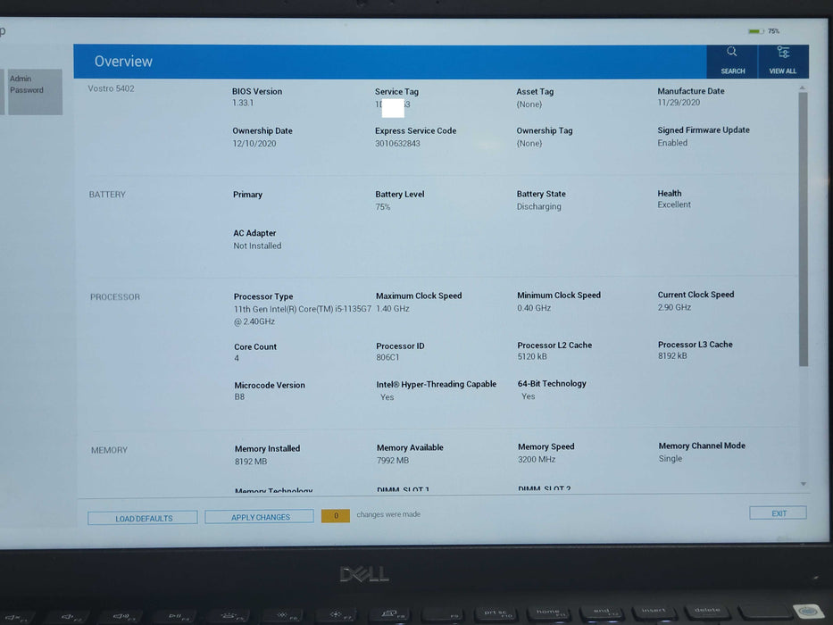 Dell Vostro 5402 Core i5-1135G7 1.40GHz 8GB RAM 256GB SSD _ Lap200