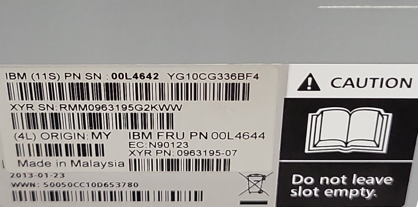 IBM 00L4642 V7000 Type 300 Node Canister 00L4644 Q_
