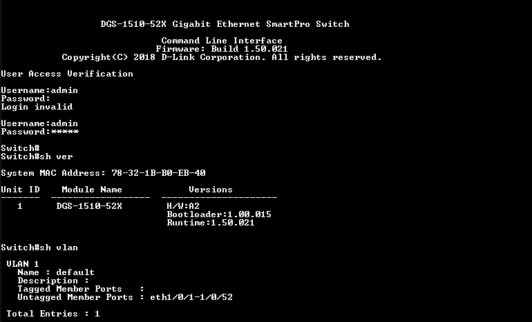 D-Link DGS-1510-52X 48 Port Rack Mountable Ethernet Switch !