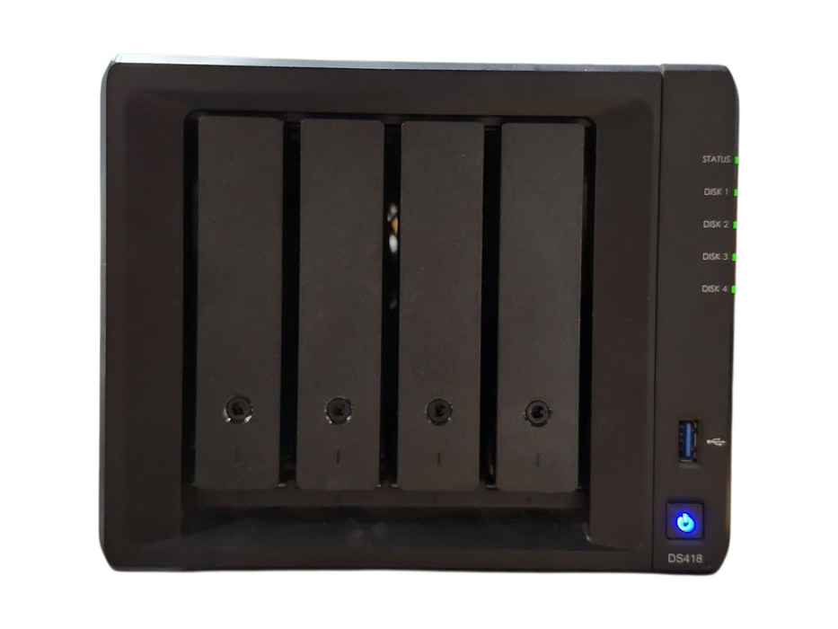 Synology DiskStation DS418 4-Bay NAS w/ 4x1TB HDDs, No AC Adapter