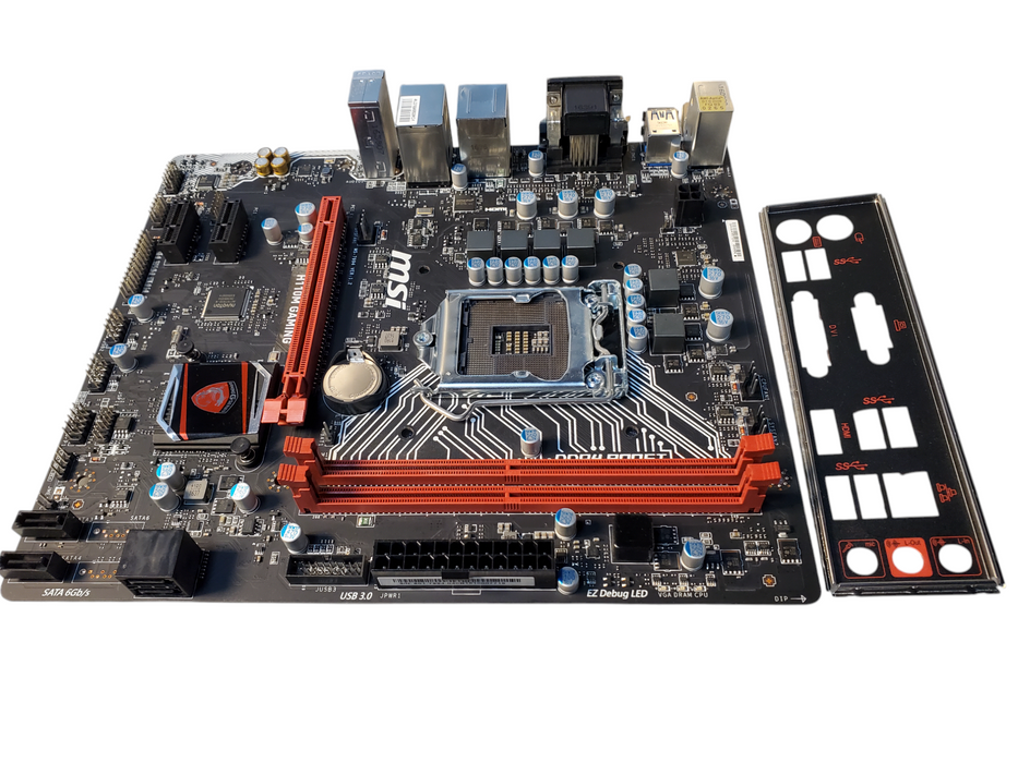 MSI H110M PRO-VD Socket LGA1151 DDR4 MicroATX Motherboard with I/O Shield