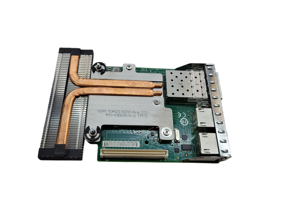 Dell X520-DA2 0C63DV Quad Port 2x 10Gbe SFP 2x 1Gb I350 Network Card %