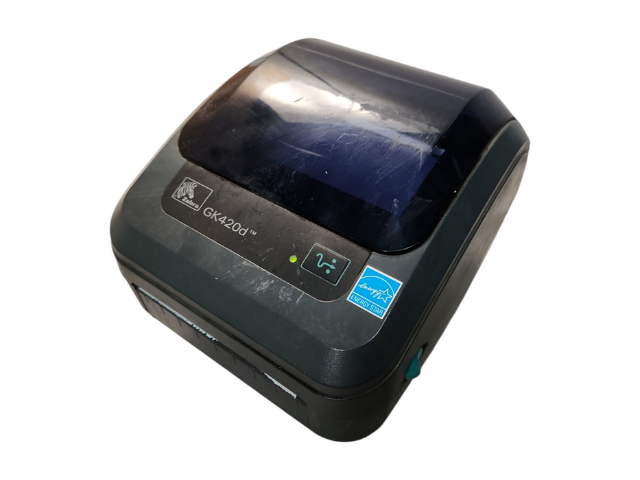 Zebra GK420d Direct Thermal Label Printer, GK42-202510-000 w/ Power Adapter