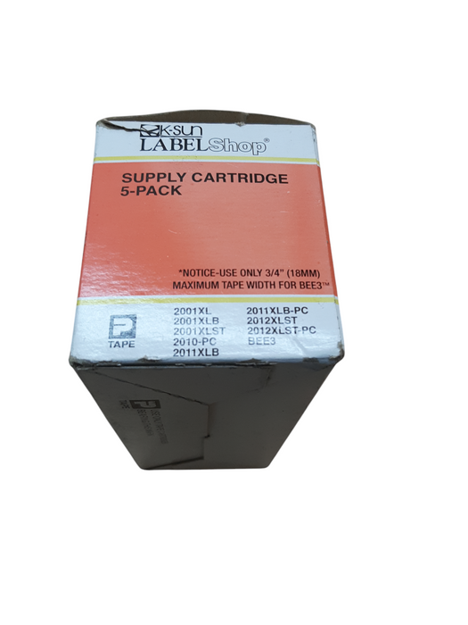 Lot 5x K-Sun Supply Cartridge, Black on White