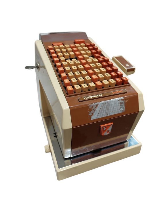Vintage Hedman 2300 FE Electric Cheque Writer LR-4866 =