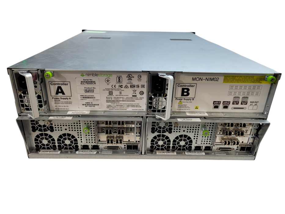Nimble Storage AF5000 / Supermicro X10DRS-4U-NS021 w/ 2x Nodes 2x1000W PSU %