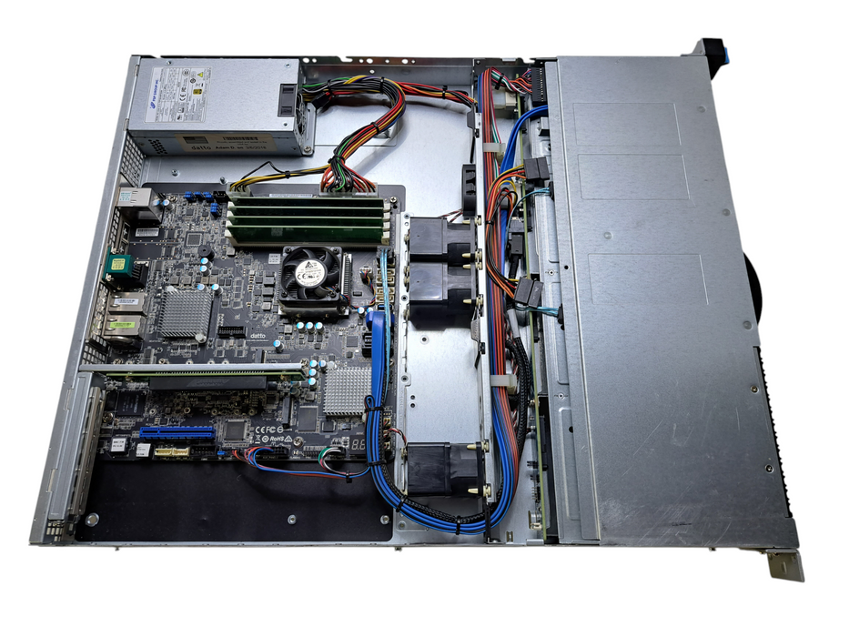 Datto S3P4000 4x 3.5" 1U Server | Xeon D-1541 @2.10GHz, 48GB DDR4, No HDD's